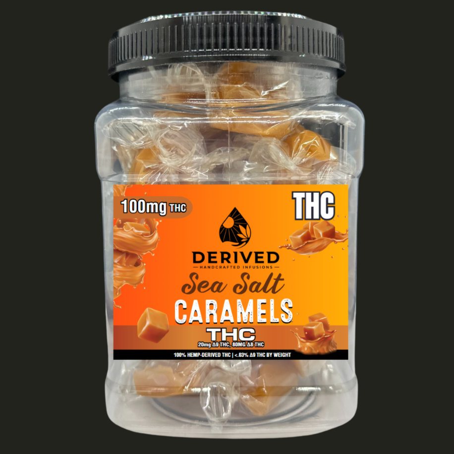 100mg D9+D8 - Sea Salt Caramels