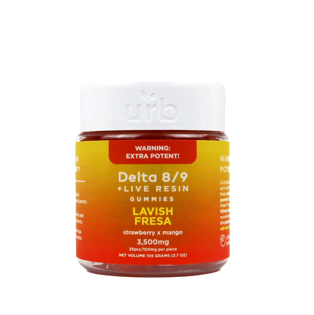 URB D8/D9 THC Gummies 3500MG Lavish Fresa