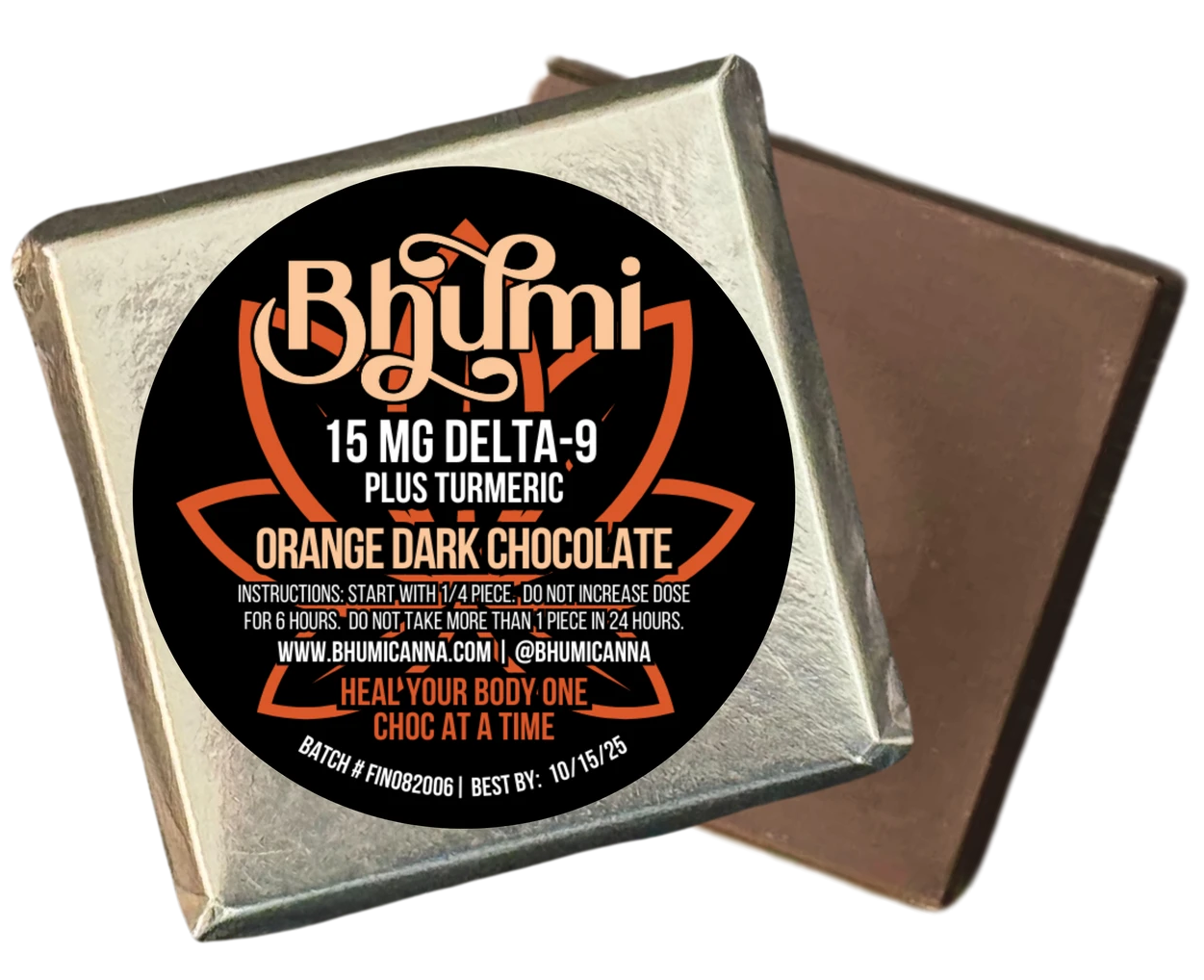 dark chocolate turmeric = pain