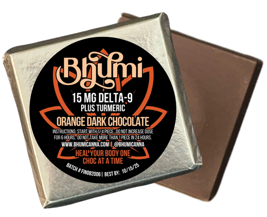 dark chocolate turmeric = pain