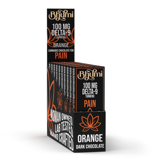 Bhumi Dark Chocolate Orange/Turmeric Bar 100mg Delta9