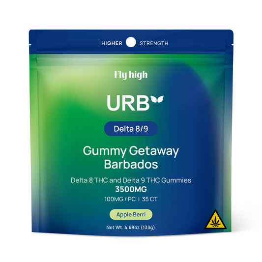 URB D8/D9 THC Gummies 3500MG Apple Berri