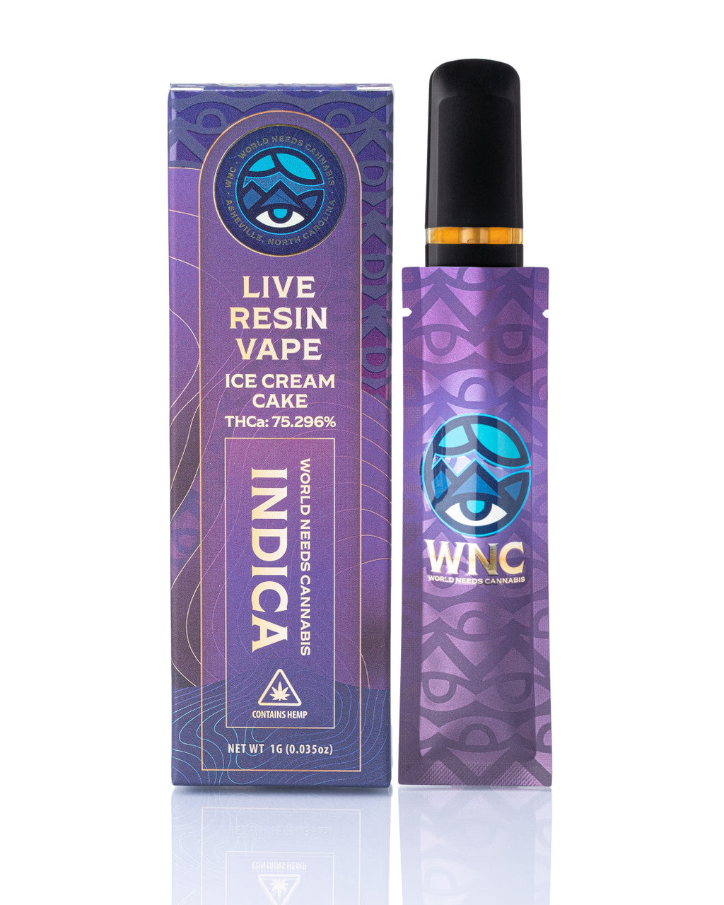 Live Resin Disposable 1g Ice Cream Cake (Indica)