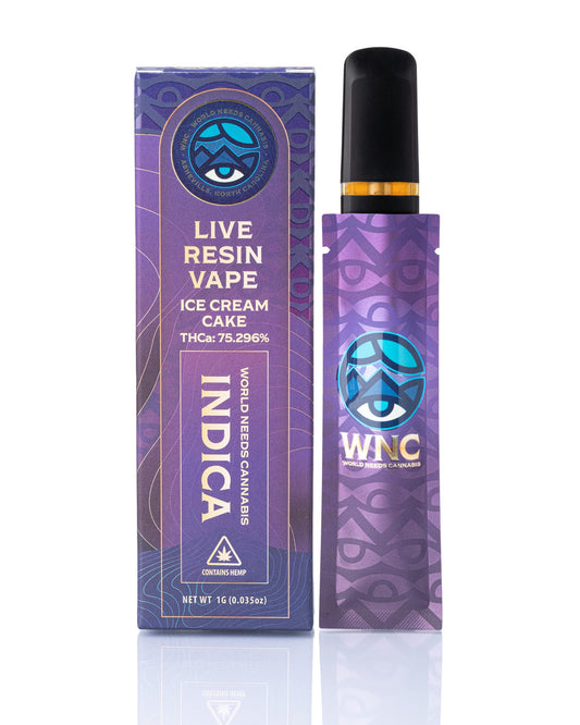Live Resin Disposable 1g Ice Cream Cake (Indica)