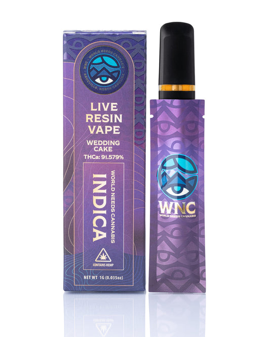 Live Resin Disposable 1g Wedding Cake (Indica)